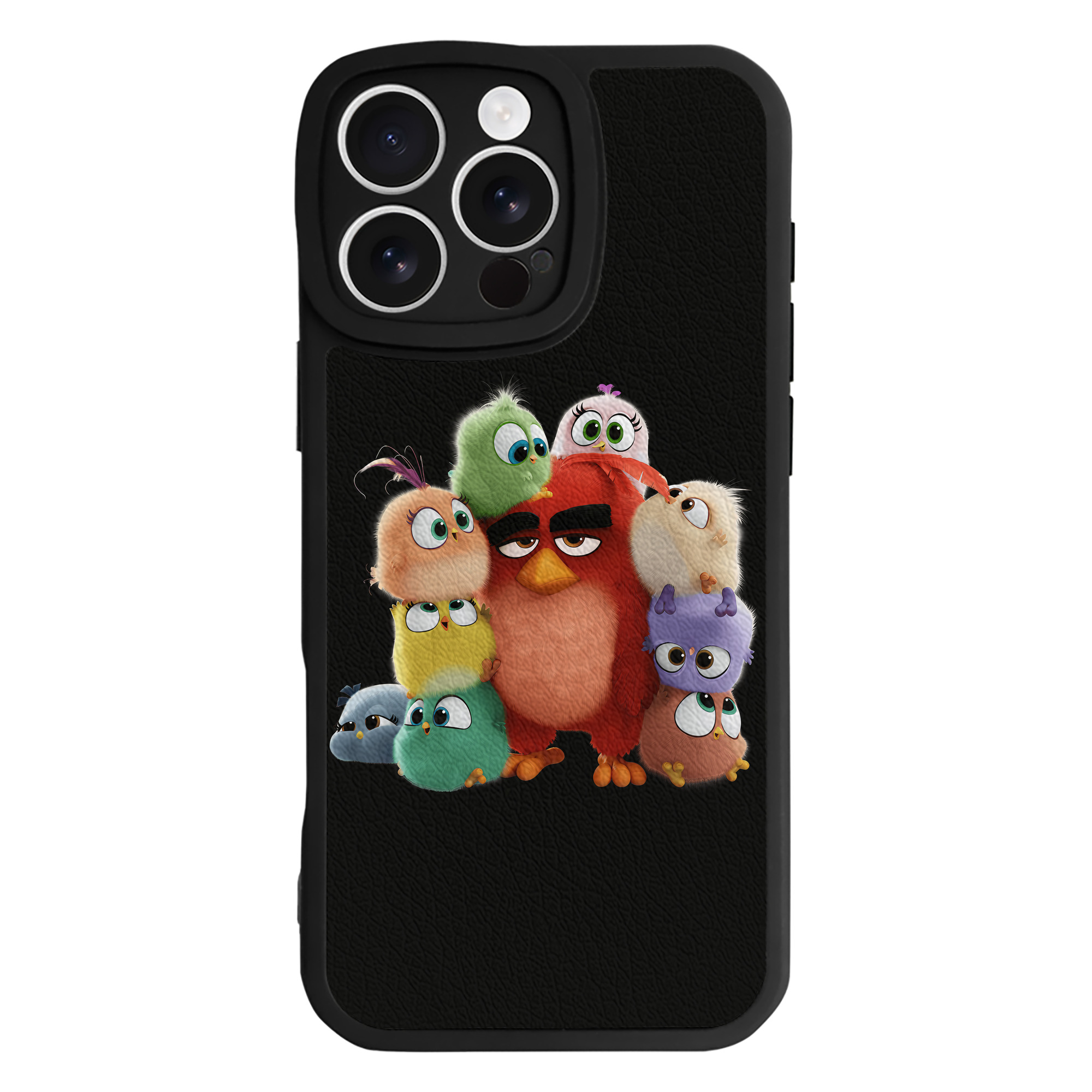 （画像用） Angry Birds アングリーバード 【iPhone 16シリーズ対応】シリコンスマホケース（レザー調） 材質：シリコン
